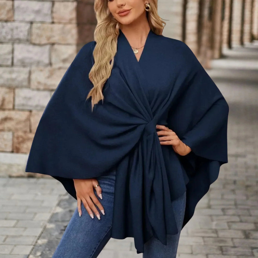 Benthe | Elegante Gedrapeerde Poncho
